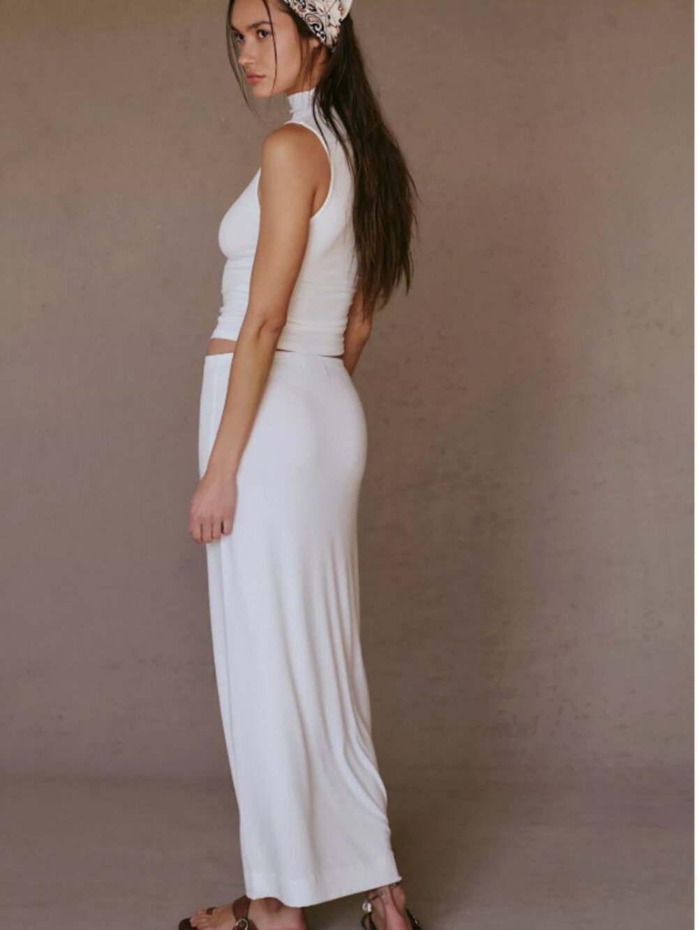 Free-est By Free People Women's Good Feels Skirt/Top Set In Neutral - L NWT - Picture 6 of 6